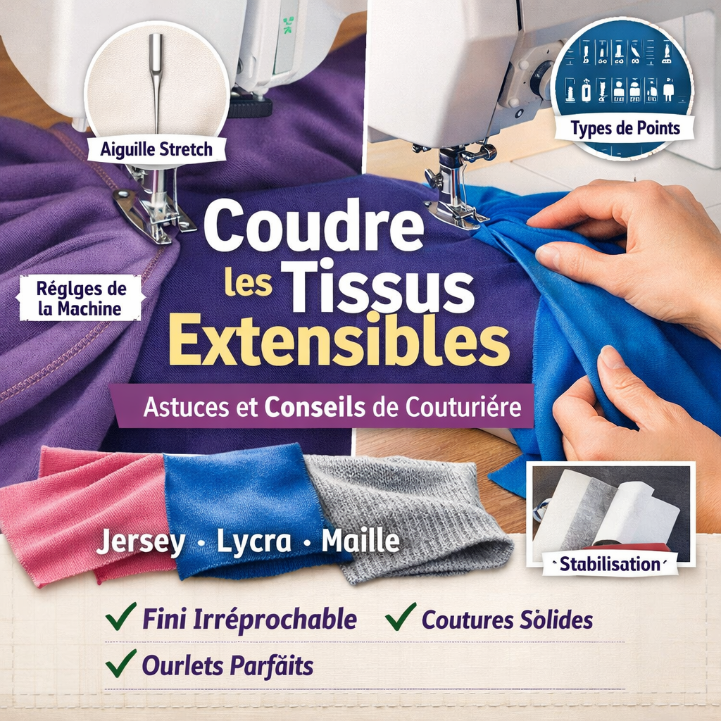 Comment coudre un tissu extensible ?