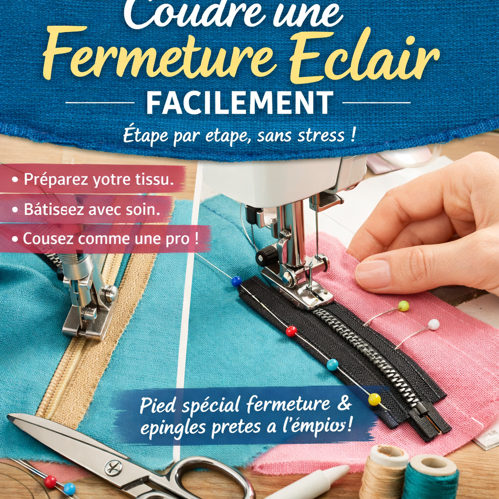 Comment coudre une fermeture éclair facilement ?