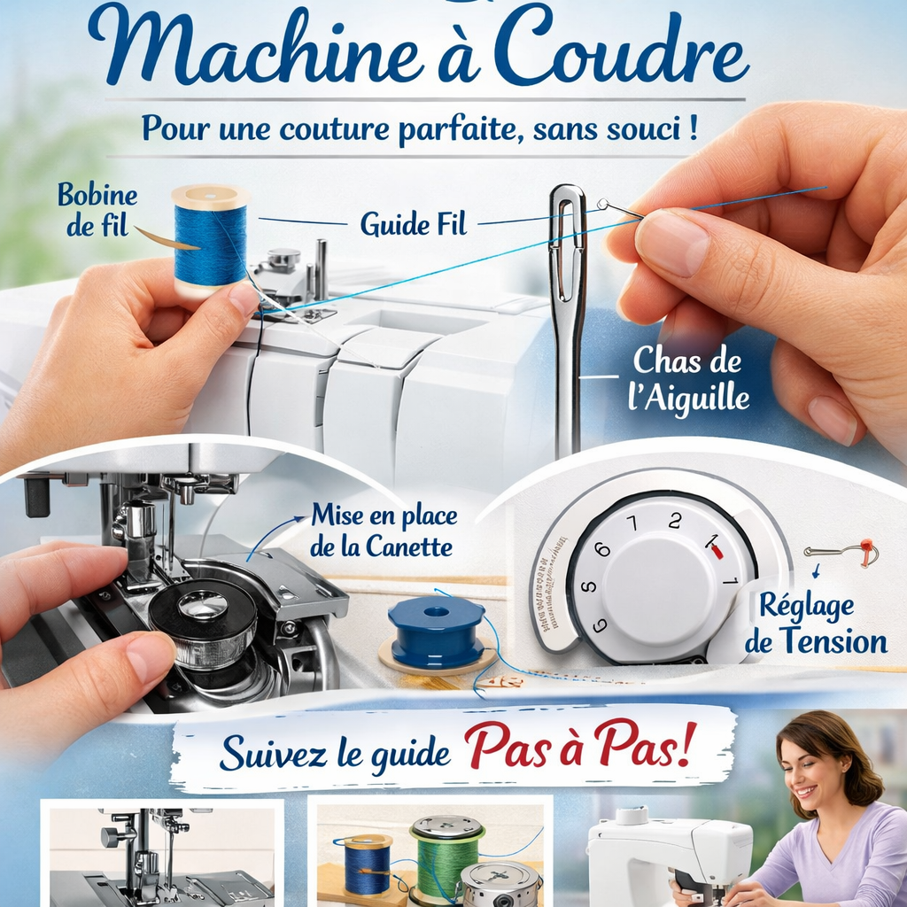 Comment enfiler correctement une machine à coudre ?