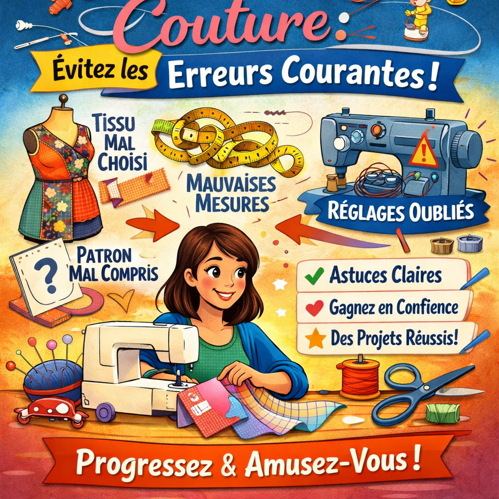 Comment éviter les erreurs quand on débute en couture ?