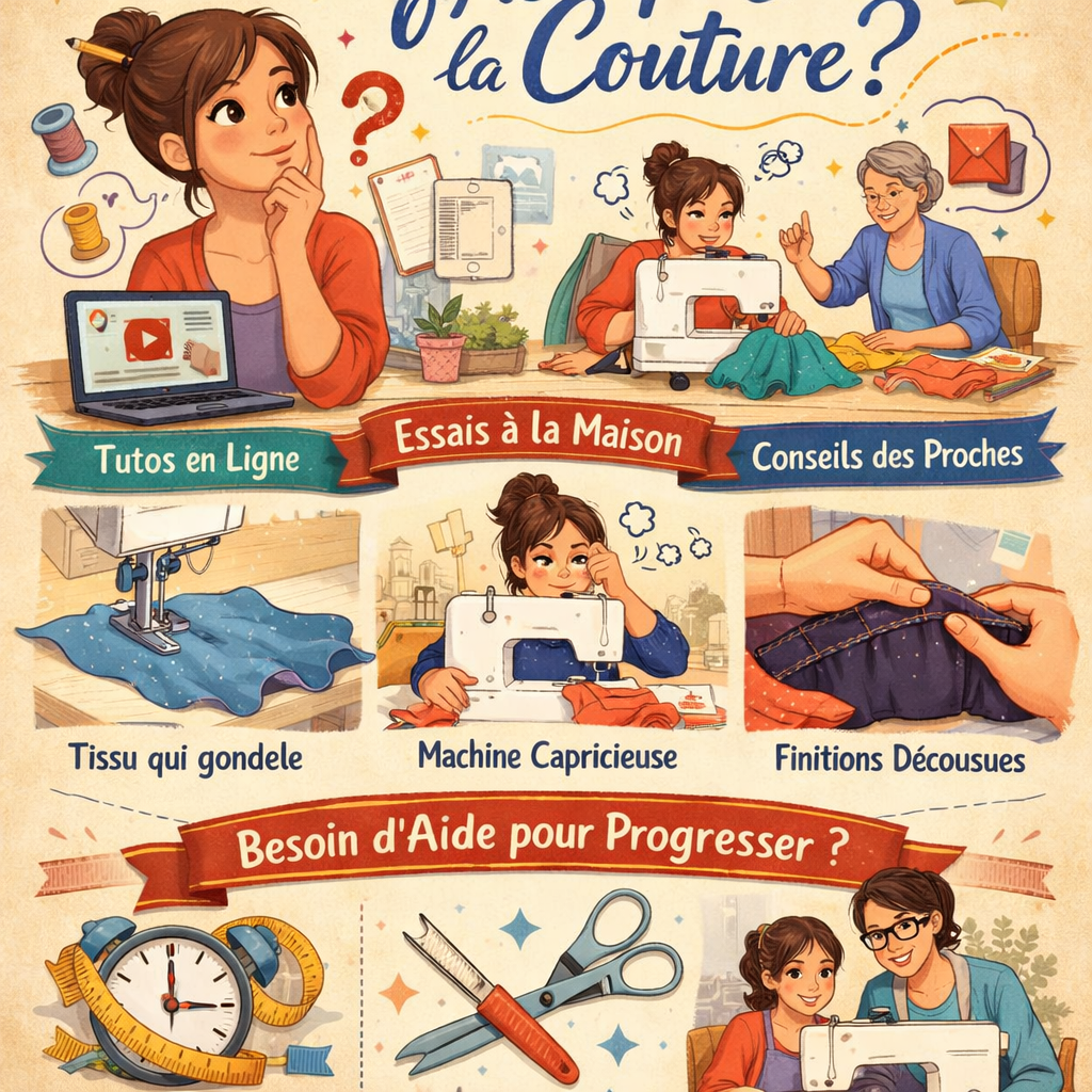 Faut-il prendre des cours pour apprendre la couture ?