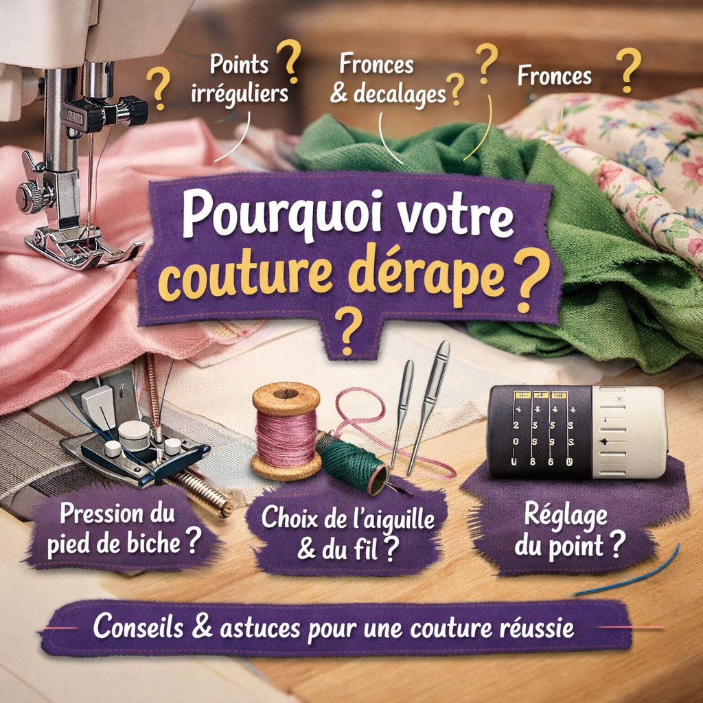 Pourquoi mon tissu glisse quand je couds ?