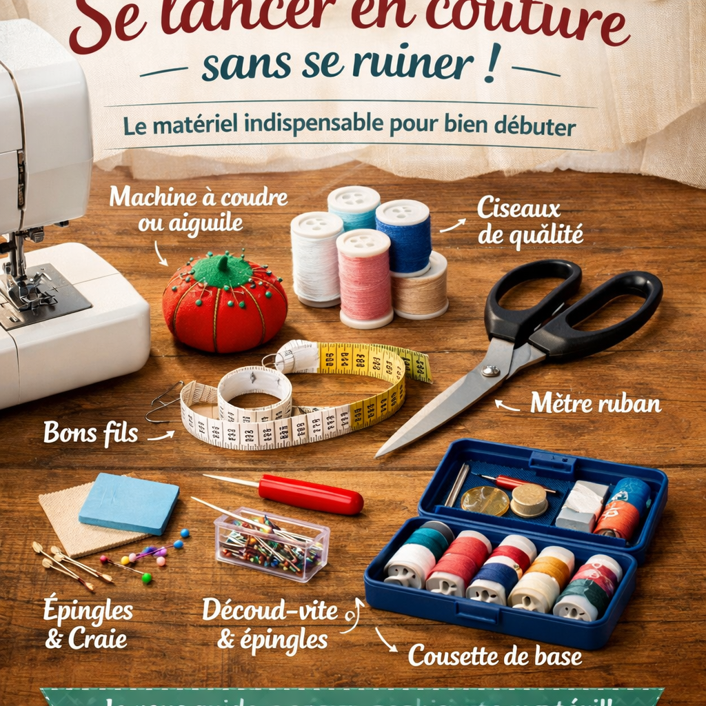 Quel matériel de couture faut-il pour commencer ?